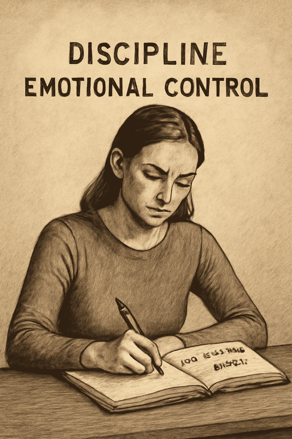 Seema writing in a journal